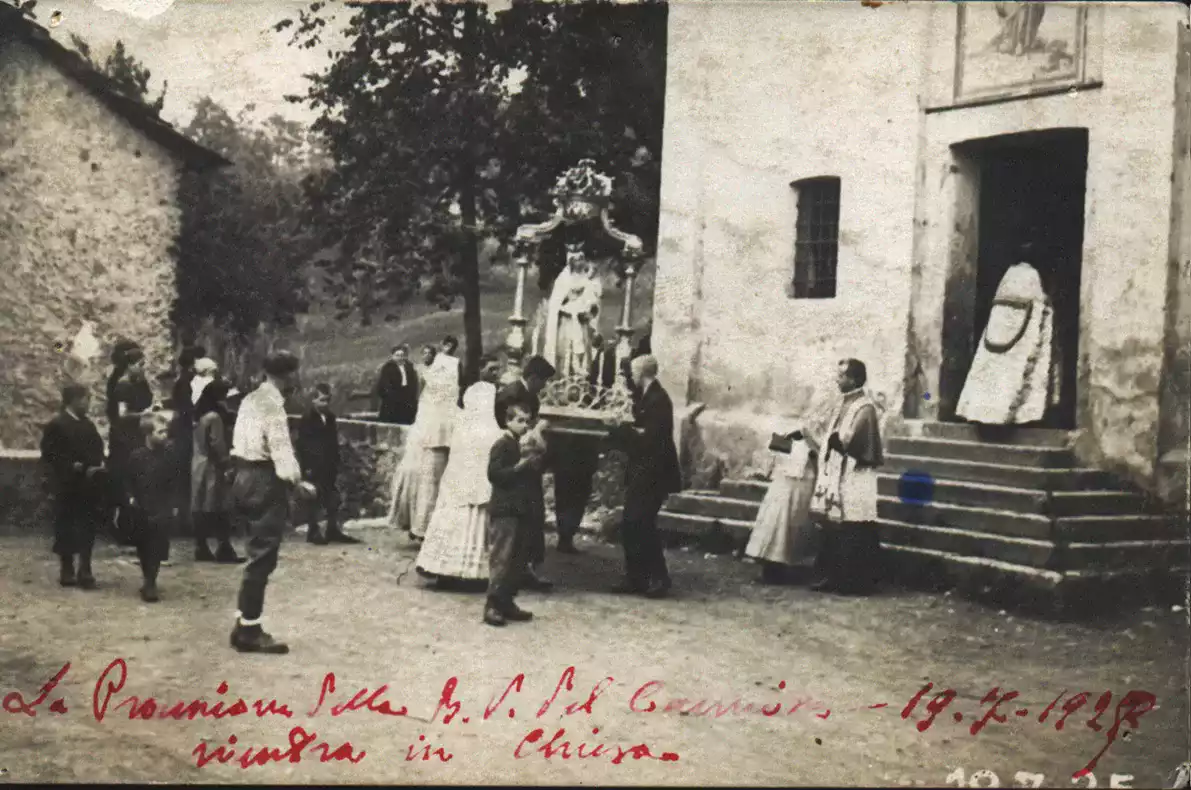 19 luglio 1925 - San Pietro, la processione della Madonna del Carmine