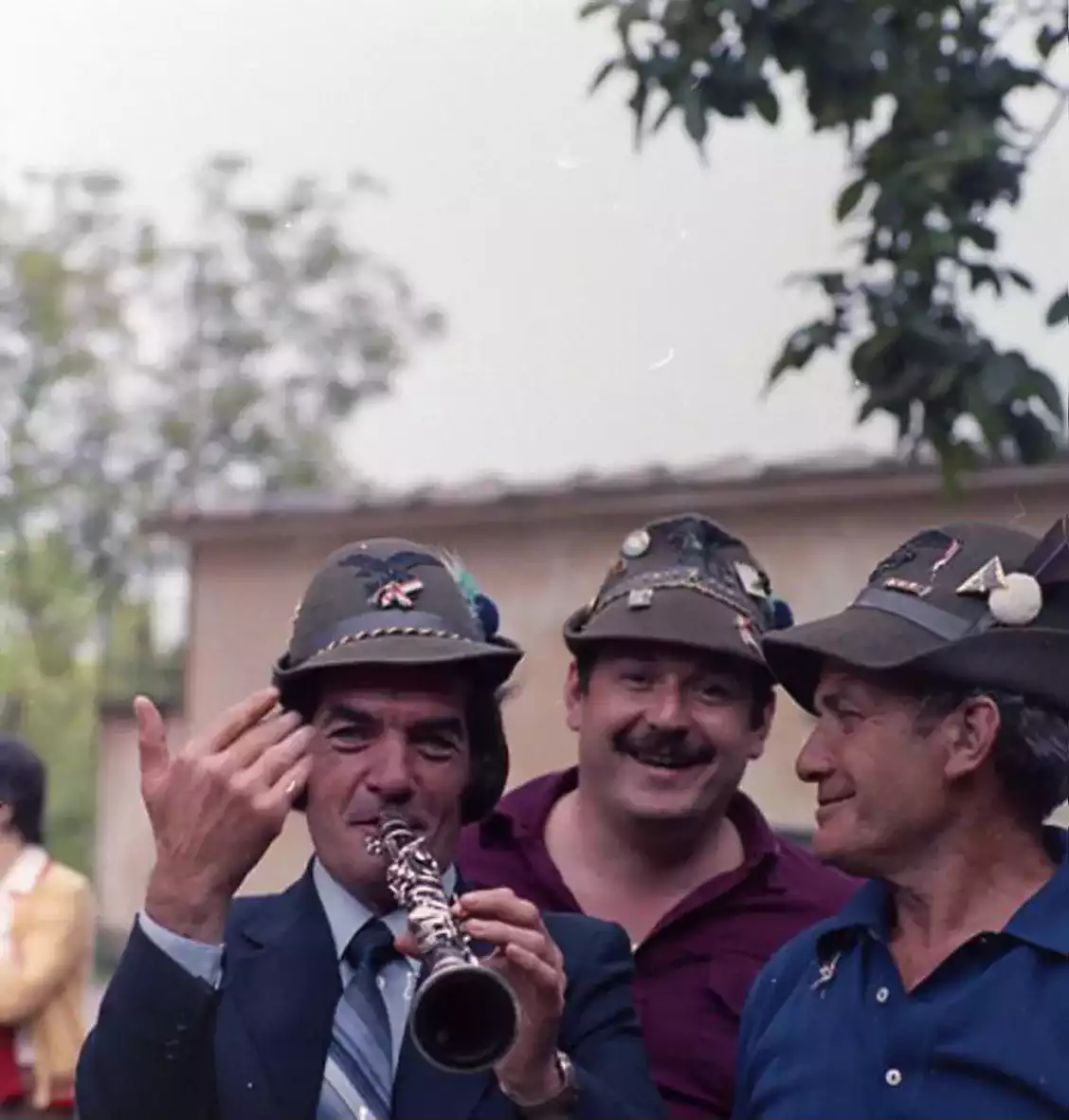 Durante la festa del Gruppo Alpini