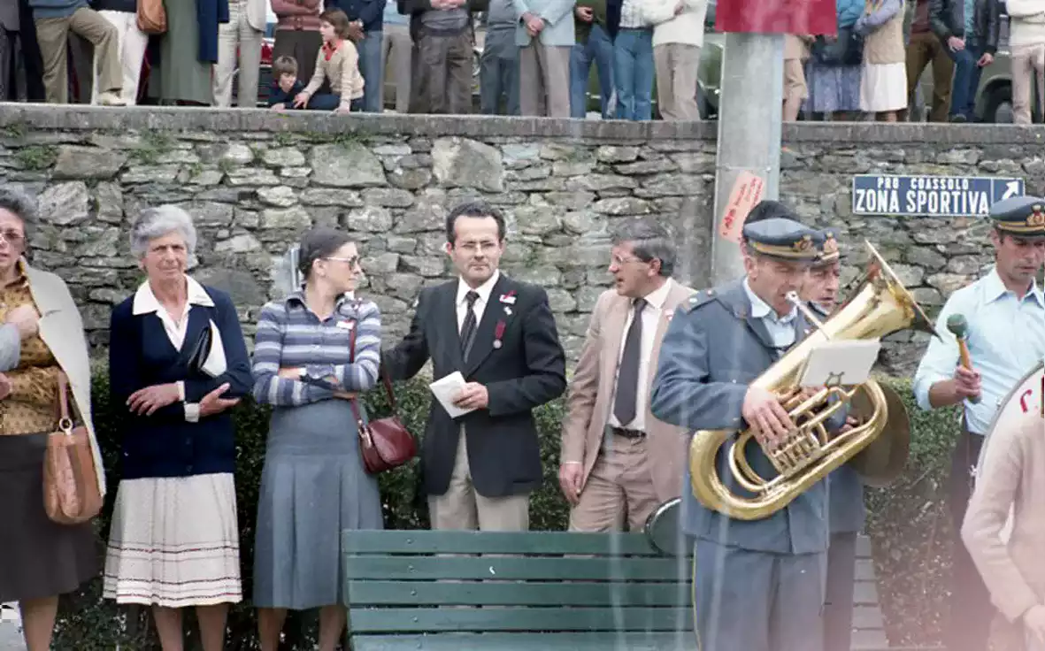 Gruppo vicino alla fontana