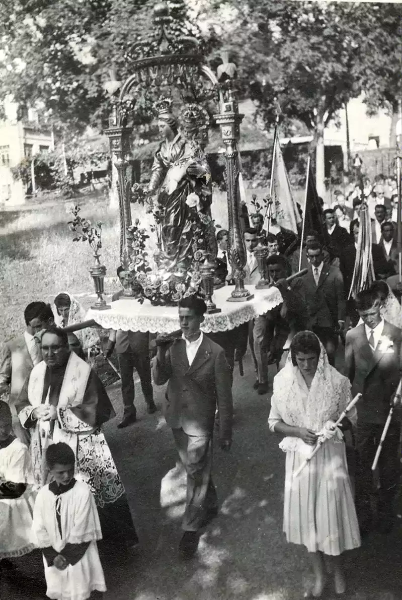 Processione dell'Assunta - Fotografia d'epoca