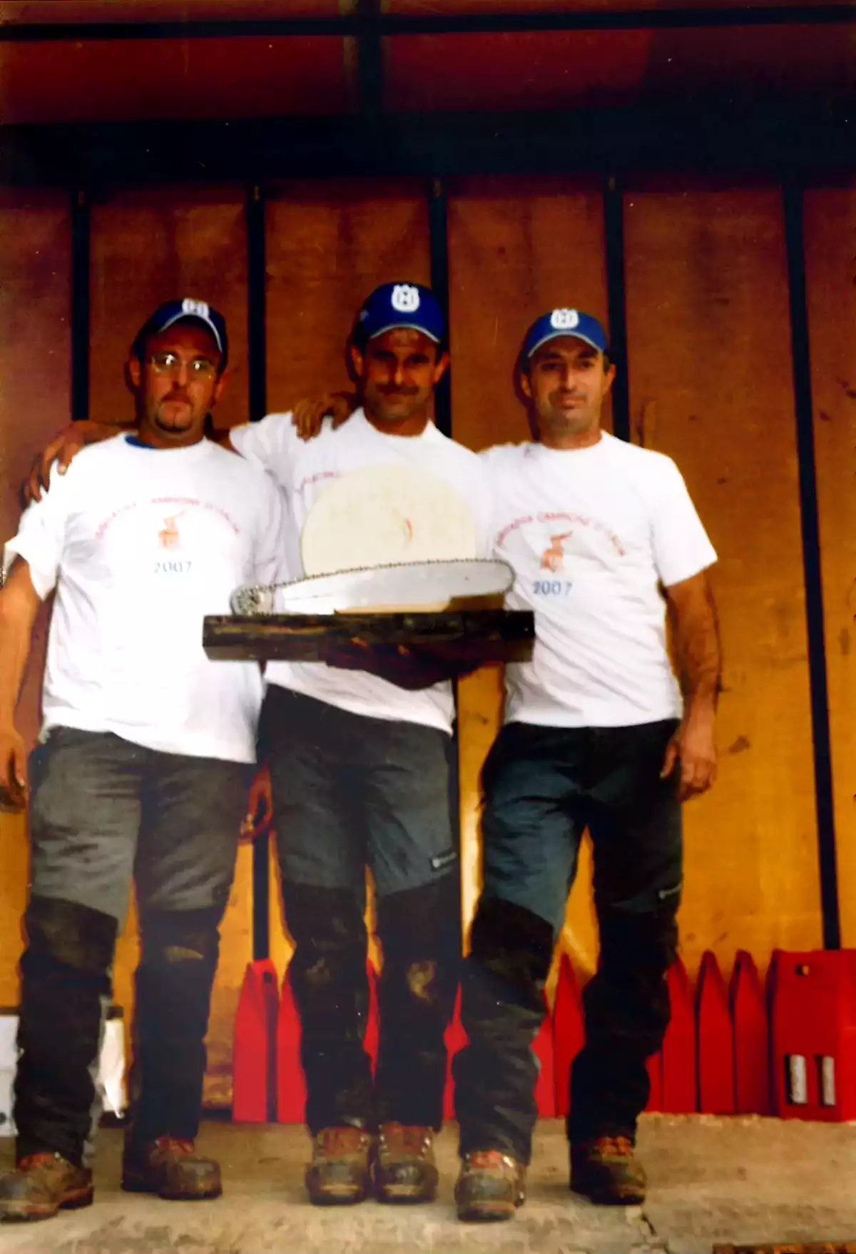 Campioni d'Italia 2007- Giacomino Ubaudi, Franco Banche Colin e Carlo Griglione