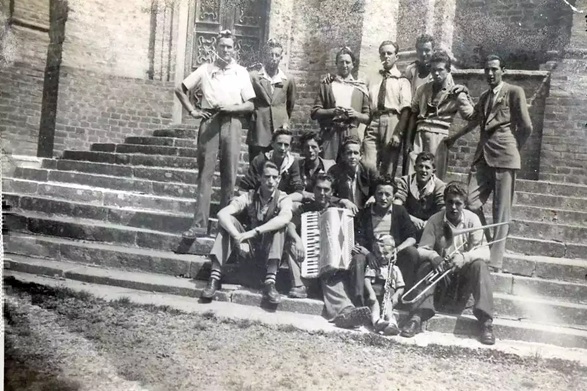 Gruppo di musici negli anni 50