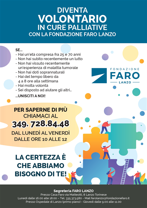 "Diventa Volontario FARO" Campagna sensibilizzazione 2026