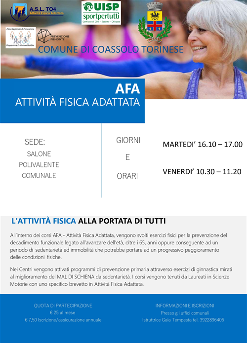 Corso Attività Fisica Adattata