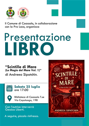 Presentazione libro "SCINTILLE DI MARE" con l'autrice Andreea Sipatchin