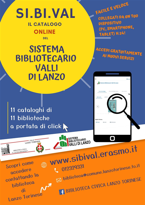 E' online il nuovo catalogo del Sistema Bibliotecario Valli di Lanzo!