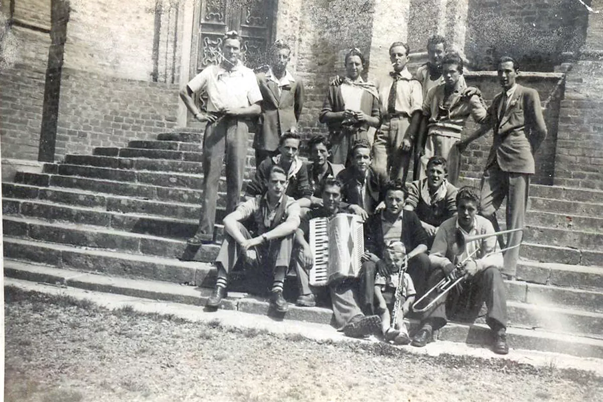 Gruppo di musici negli anni 50